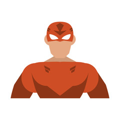 Superhero character cartoon
