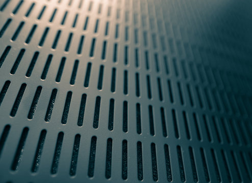 Abstract Black Server Rack Texture Background, Modern Grid Light Design With Copy Space