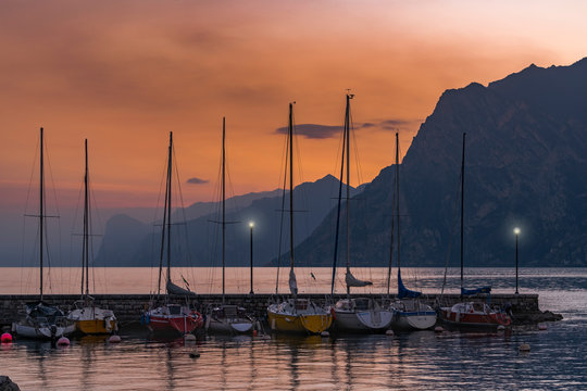 Tramonto sul Garda