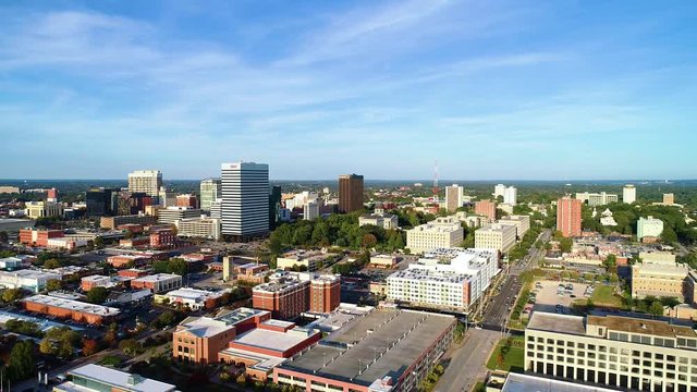 Downtown Columbia South Carolina Drone Aerial