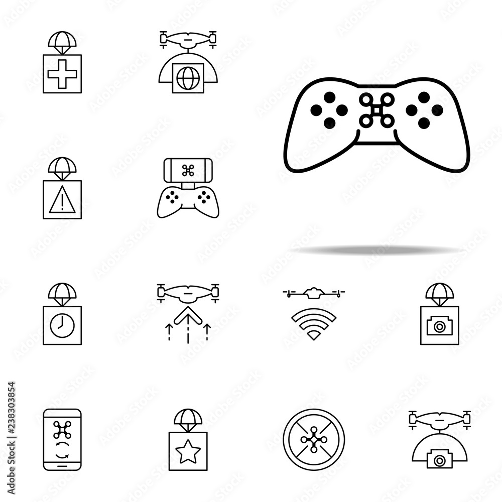Aufkleber droning board icon. drones icons universal set for web and mobile