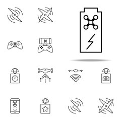 charging a drone icon. Drones icons universal set for web and mobile