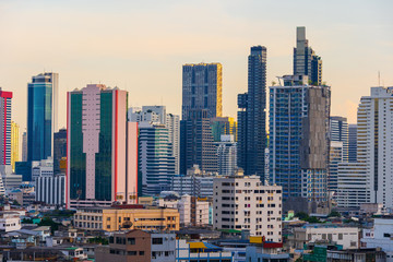 Fototapeta na wymiar building with sky in Bangkok, Thailand