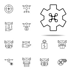control of drones icon. Drones icons universal set for web and mobile