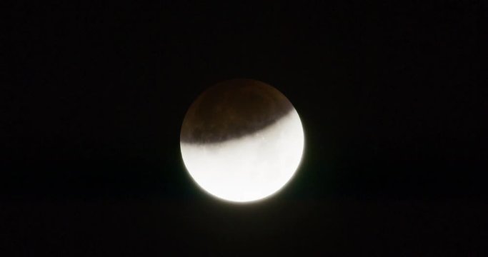 Lunar Eclipse as seen in Los Angeles, California