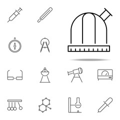 Fototapeta premium observatory icon. Scientifics study icons universal set for web and mobile
