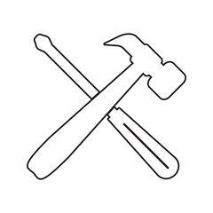 tools for repair icon. Element of cyber security for mobile concept and web apps icon. Thin line icon for website design and development, app development