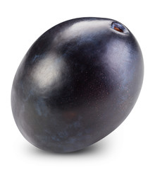 Plum isolated on white