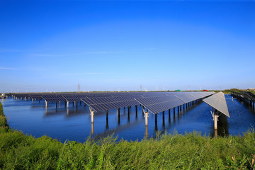 Obraz premium Solar photovoltaic panels and solar photovoltaic power generation systems