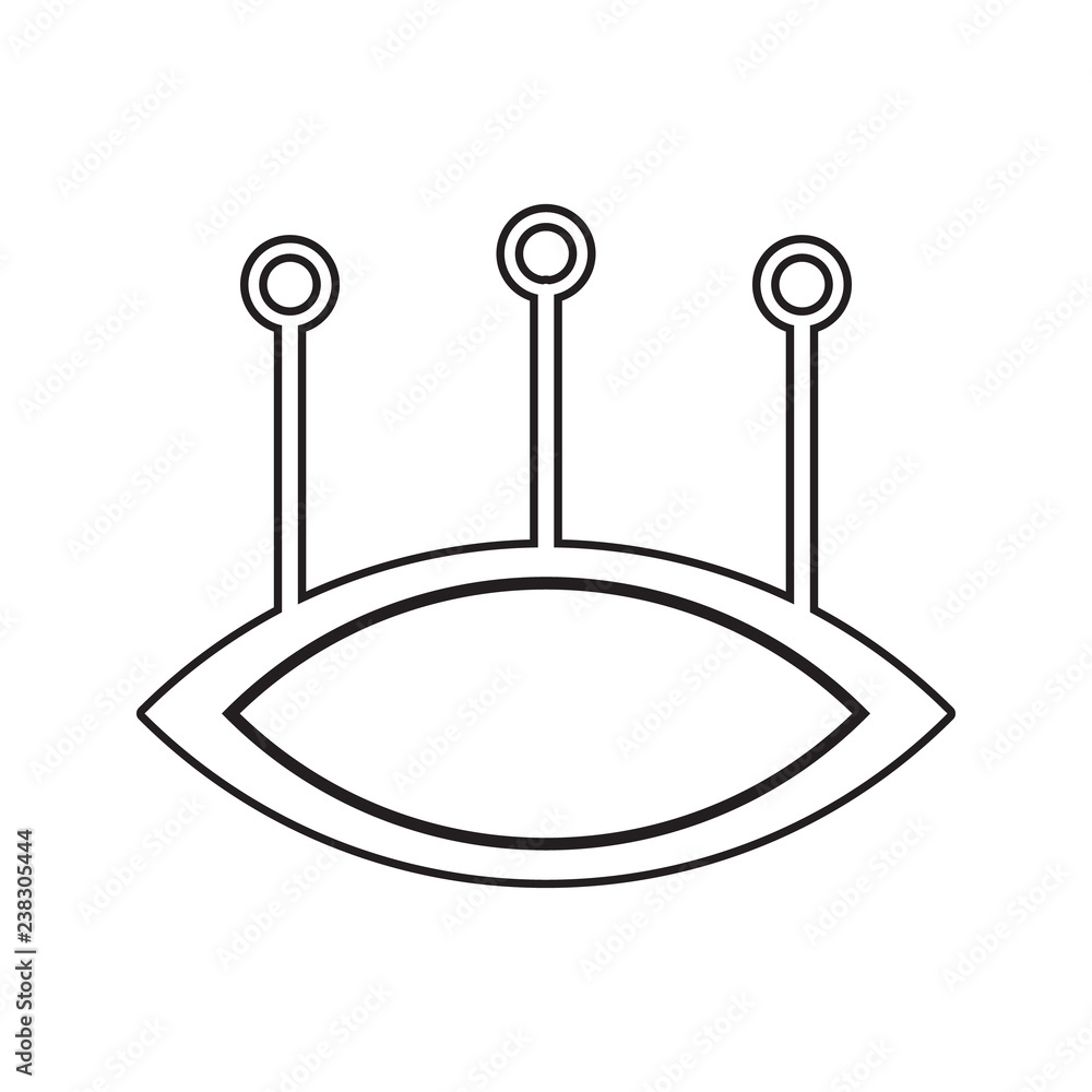 Aufkleber needle pillow icon. element of cyber security for mobile concept and web apps icon. thin line icon f