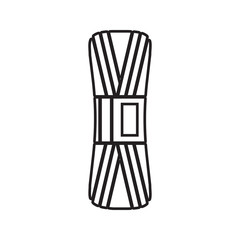 Thread icon. Element of cyber security for mobile concept and web apps icon. Thin line icon for website design and development, app development
