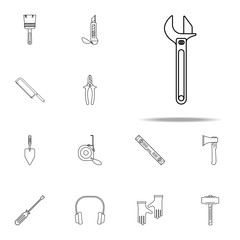 Fototapeta premium construction key icon. Home repair tool icons universal set for web and mobile