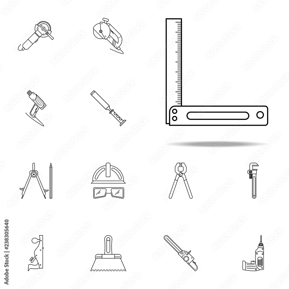 Poster building line icon. home repair tool icons universal set for web and mobile