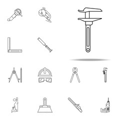 Caliper icon. Home repair tool icons universal set for web and mobile