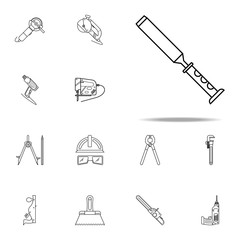 chisel icon. Home repair tool icons universal set for web and mobile