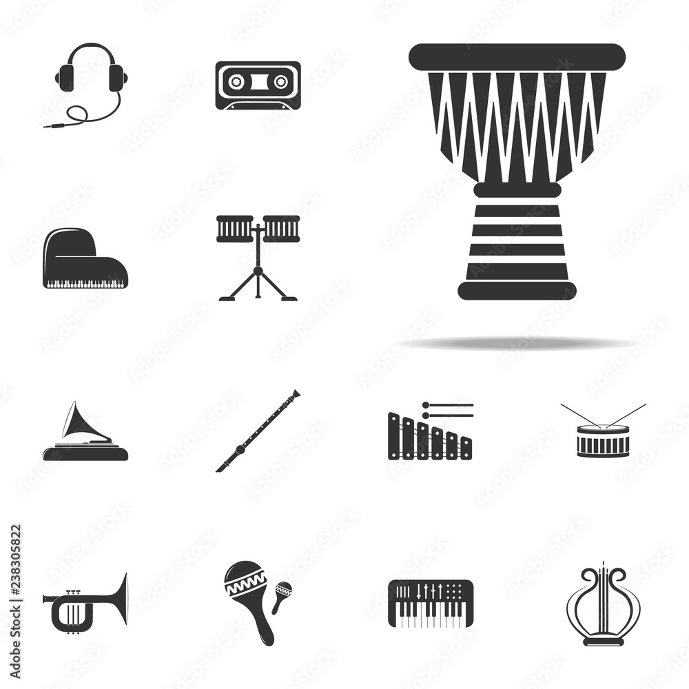 Aufkleber ngoma icon. music instruments icons universal set for web and mobile