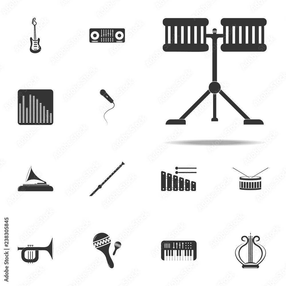 Aufkleber drums icon. music instruments icons universal set for web and mobile