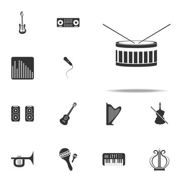 drum icon. Music Instruments icons universal set for web and mobile