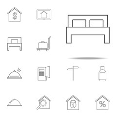 bed icon. web icons universal set for web and mobile
