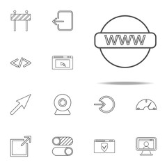 global internet icon. web icons universal set for web and mobile