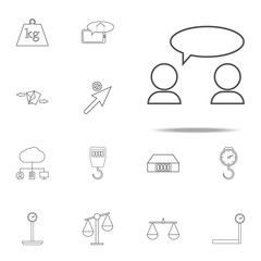 dialog icon. web icons universal set for web and mobile