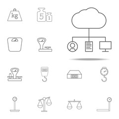 cloud storage icon. web icons universal set for web and mobile