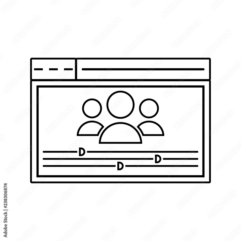 Poster user settings icon. element of cyber security for mobile concept and web apps icon. thin line icon f