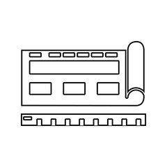 browsersite blueprint icon. Element of cyber security for mobile concept and web apps icon. Thin line icon for website design and development, app development
