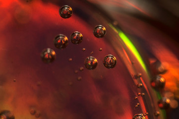 Macro photography of crystal ball in mineral water