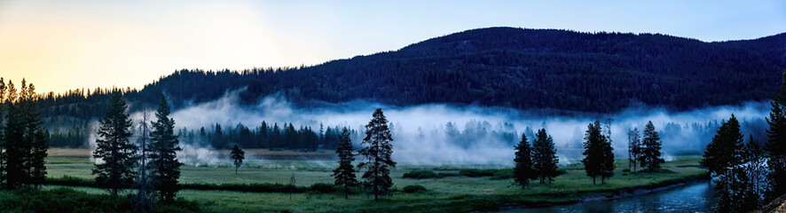 Clouds Over River, early Morning