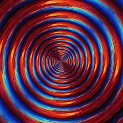 Abstract cosmic background for creative graphic design products decoration. Fashion backdrop pattern. Magic wallpaper. Purple and violet deep colors. Digital watercolor and oil painting. Mystery glow.