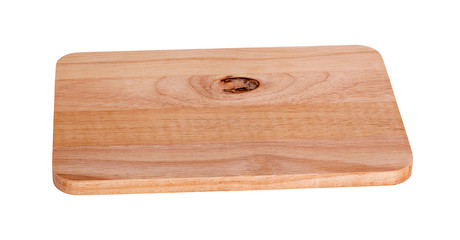 Wooden Chopping Board Isolated on White background