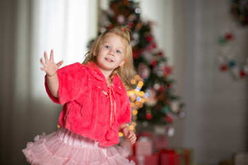 Little girl  with Christmas