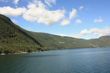 Fototapeta premium Fjord Nærøyfjord Norvège Scandinavie - Nærøyfjord Fjord Norway Scandinavia