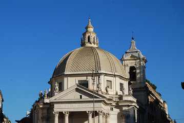 Fototapeta na wymiar Piazza del Popolo (People's Square) view