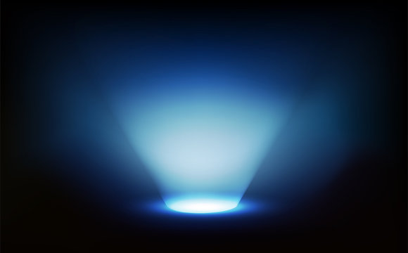 Light ray, stage, abstract background vector illustration