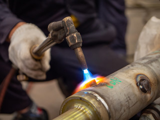 Welding flame
