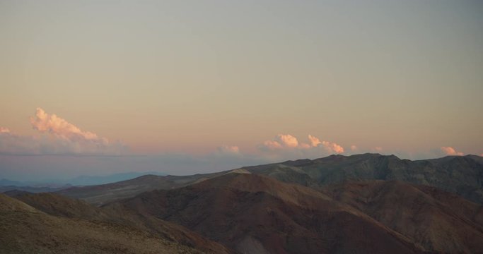 Sunset view seen from Dante's Peak in Death Valley National Park, California