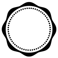 Black and white circle pattern