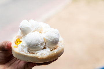 Coconut ice cream
