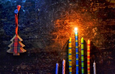 candles in the church
