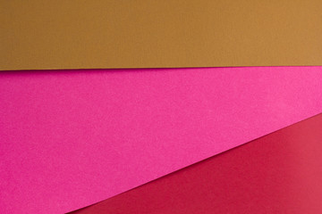 empty color paper geometric flat lay background