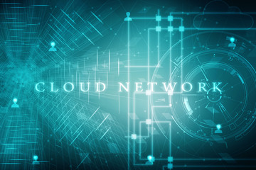 
2d illustration technology background