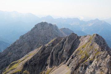 The top of Karwendel, Mittenwald, Germany