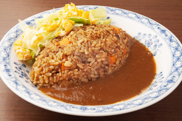 カレーピラフのカレーライス