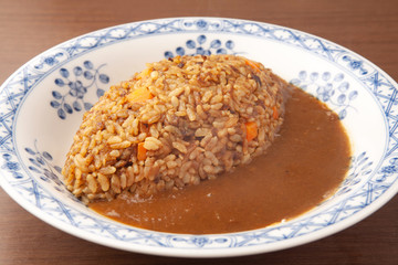 カレーピラフのカレーライス