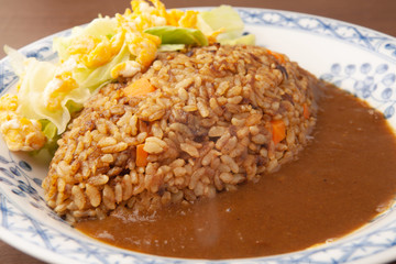 カレーピラフのカレーライス
