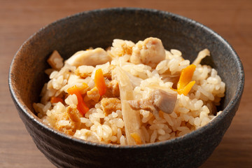鶏牛蒡ご飯