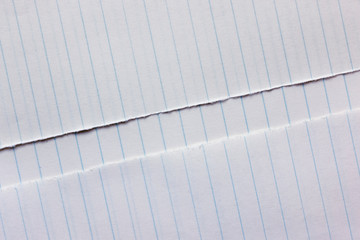 Ripped lines notebook
