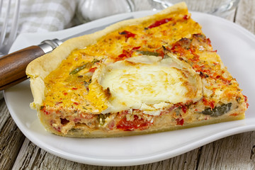 part de tarte au chèvre